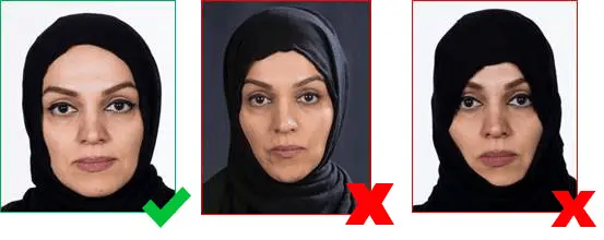 دستورالعمل عکس ویزای استرالیا 4 پس زمینه سفید داشته باشید و اجازه ندهید که سرپوش جلوی چشمان شما را بگیرد